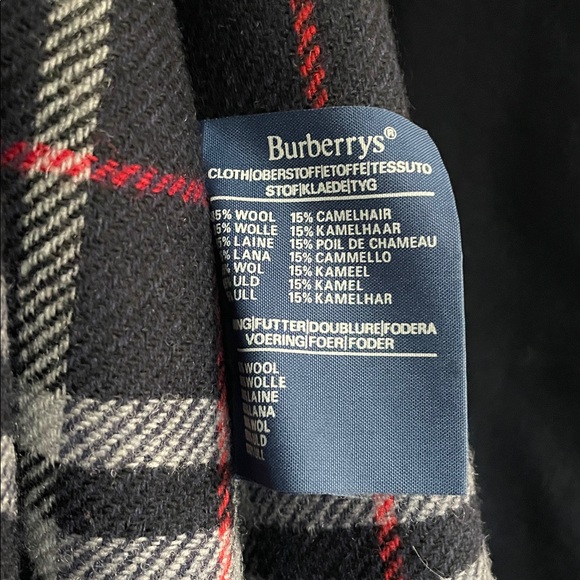 Burberry Dark Blue Wool  Coat 54 Regular - Picture 3 of 5
